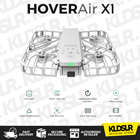 HOVERAir X1 Pocket-Sized Self-Flying Camera (White)